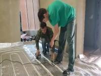 Прокладка трубы для теплого пола